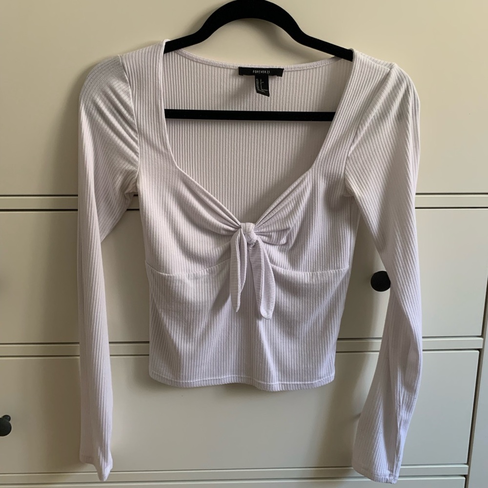 Forever 21 Ribbed Long sleeve Top - Picture 2 of 4